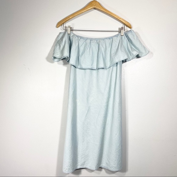 AMERICAN RAG Ruffle Off the Shoulder Stretch Dress - Picture 4 of 6